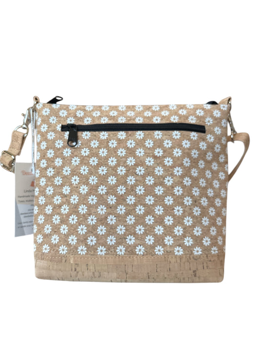 Tote Cork Crossbody Bag - Vegan - Handmade - Adjustable Strap - Shoulder
