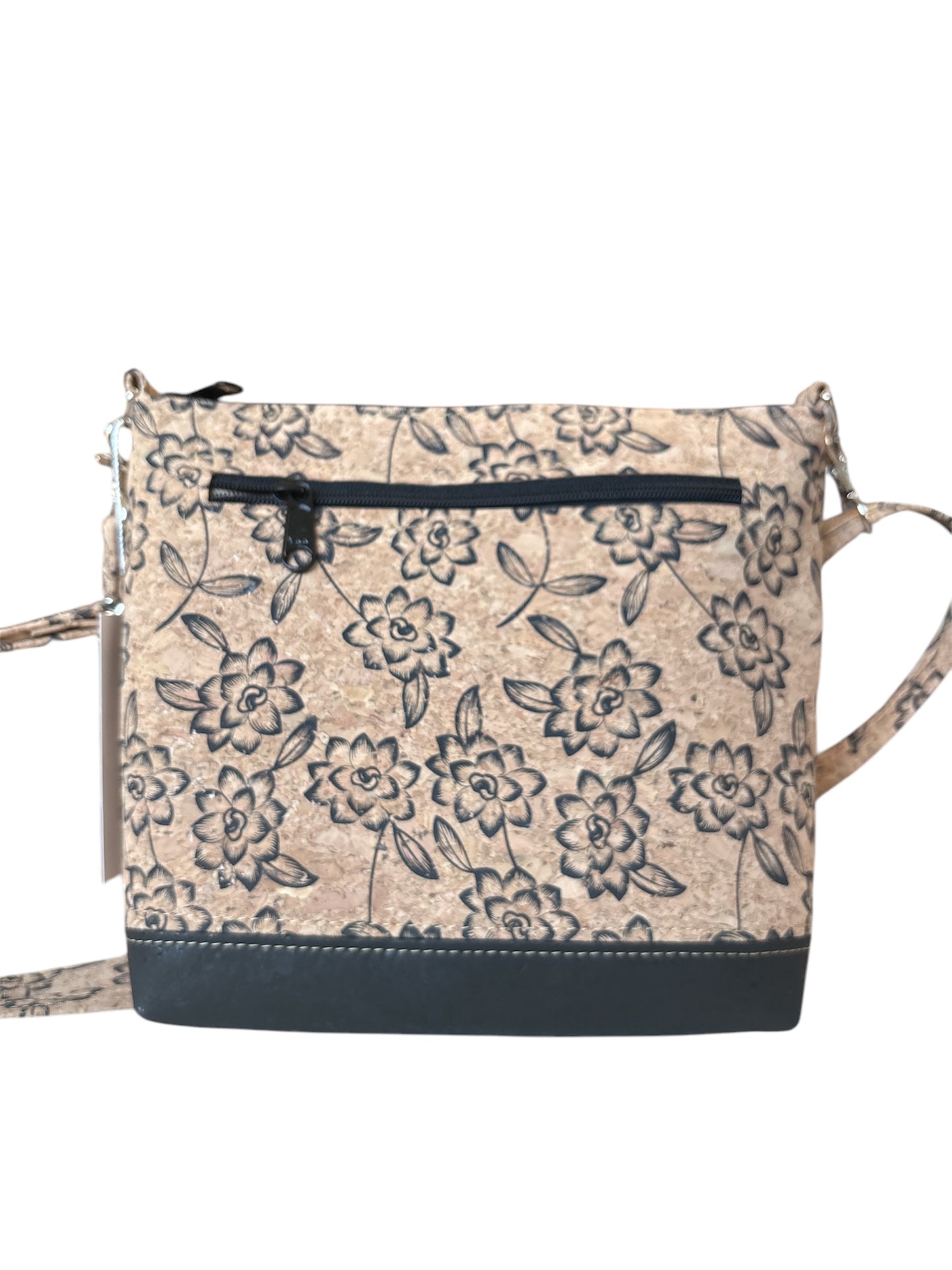 Tote Cork Crossbody Bag - Vegan - Handmade - Adjustable Strap - Shoulder