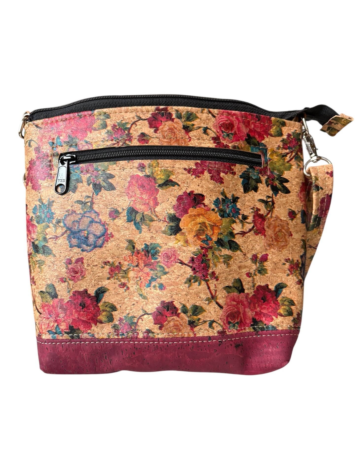 Tote Cork Crossbody Bag - Vegan - Handmade - Adjustable Strap - Shoulder