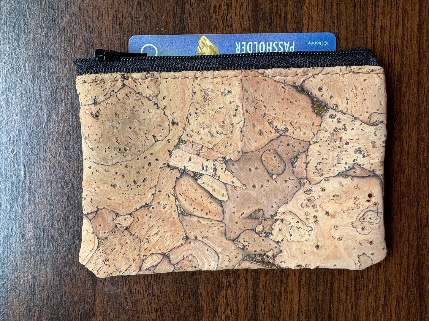 Cards/Coins/Jewelry Pouch - Cork -Vegan - Handmade - Sustainable - Choose your fabric