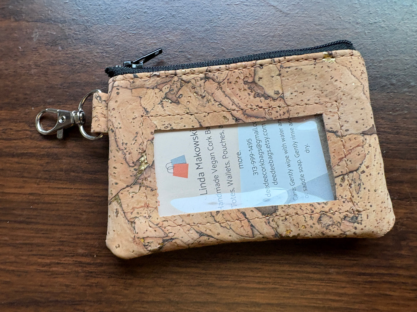 ID Card Cork Pouch - Vegan - Handmade - Sustainable