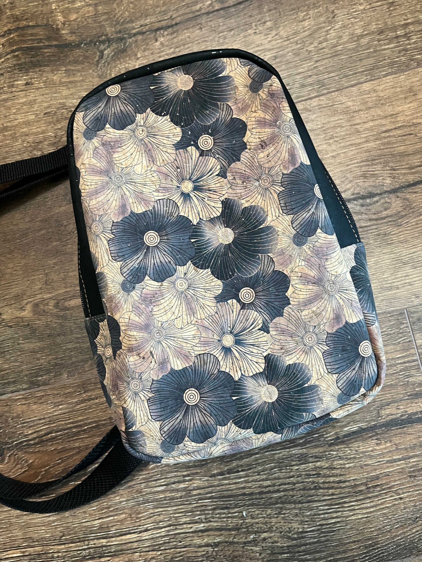 Simplicity Cork Sling Bag - w/Adjustable Strap - Vegan - Handmade